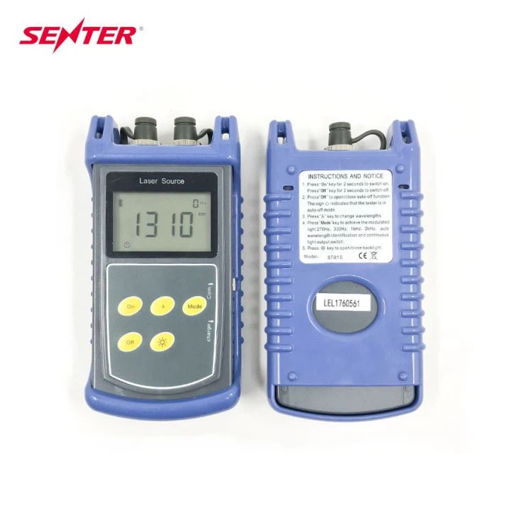 ST815B High Stabilization Handheld Laser Source Optical Fiber Optic Light Source Telecom Tester